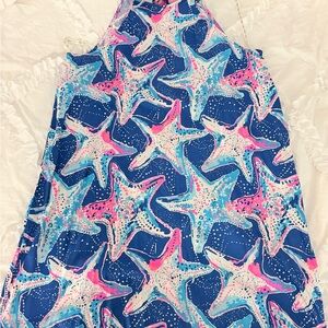 Lilly Pulitzer Blue and Pink Starfish Dress
